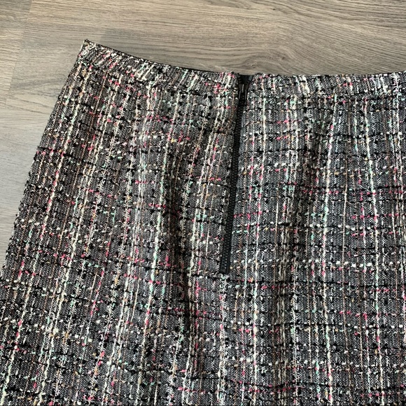 Pink Tartan | Multicolour Tweed Mini Pencil Skirt - Picture 7 of 8